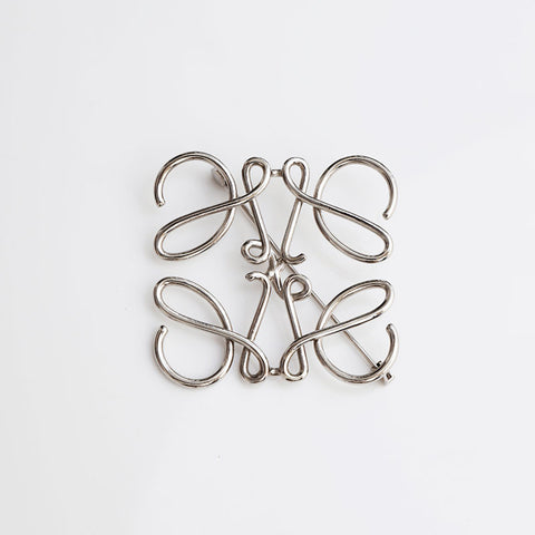 LOEWE anagram Brooch Silver WS22352