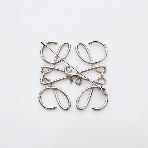 LOEWE anagram Brooch Silver WS22352