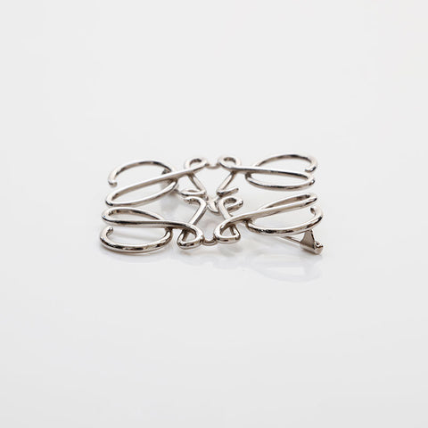 LOEWE anagram Brooch Silver WS22352