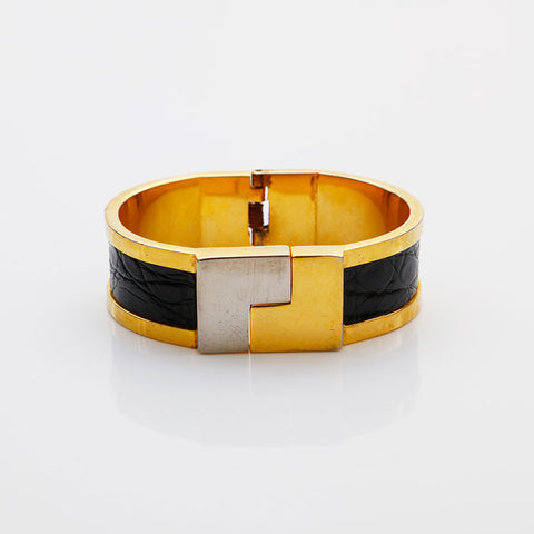 LOEWE Leather bangle bracelet gold WS22353