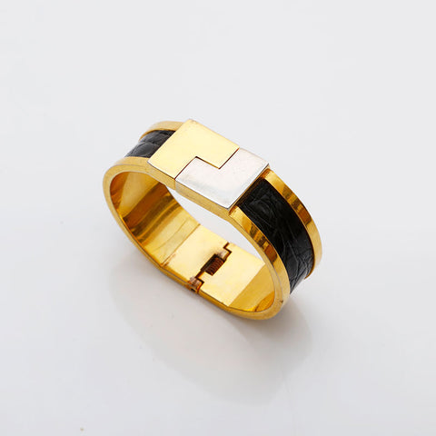 LOEWE Leather bangle bracelet gold WS22353
