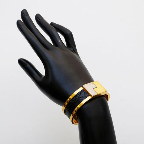 LOEWE Leather bangle bracelet gold WS22353