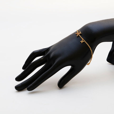 LOUIS VUITTON LV Iconic Rhinestone bracelet gold WS22356