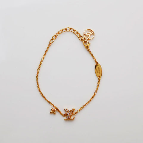LOUIS VUITTON LV Iconic Rhinestone bracelet gold WS22356