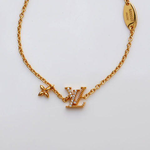 LOUIS VUITTON LV Iconic Rhinestone bracelet gold WS22356