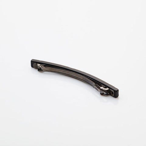 CHANEL 02A Logo Camellia 2002 Hair Clip Camellia Barrette hair accessory black WS22364