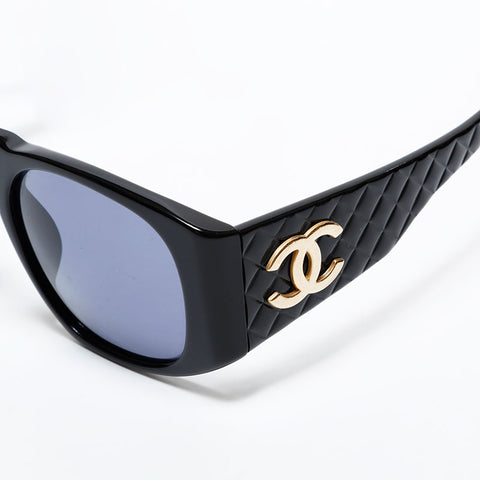 CHANEL Matrasse COCO Mark sunglasses black WS22376
