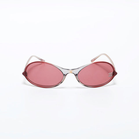 CHANEL Rhinestone COCO Mark sunglasses purple WS22378