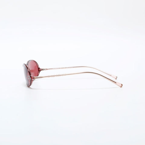 CHANEL Rhinestone COCO Mark sunglasses purple WS22378