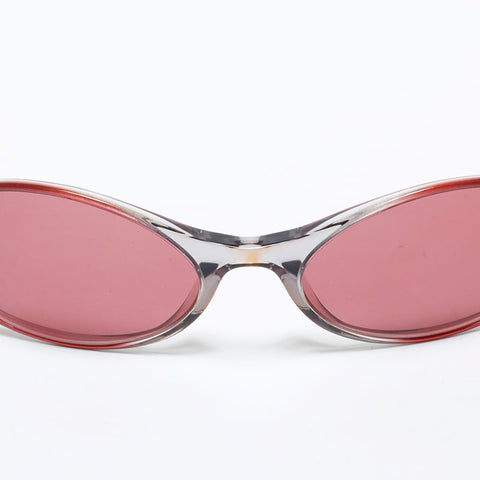 CHANEL Rhinestone COCO Mark sunglasses purple WS22378