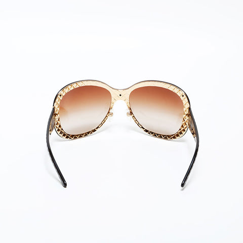 CHANEL Matrasse COCO Mark sunglasses Brown WS22381