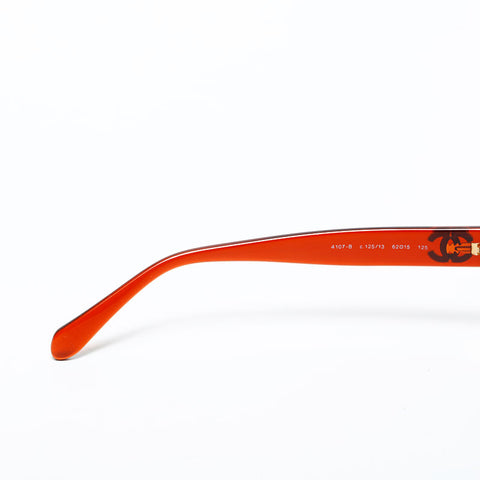 CHANEL Rimless COCO Mark Gradient Lens sunglasses Brown WS22382