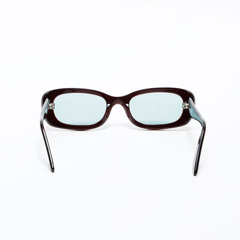 CHANEL COCO Mark Gradient Metallic Rainbow sunglasses blue WS22383
