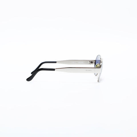 CHANEL Metal frame sunglasses Silver WS22384