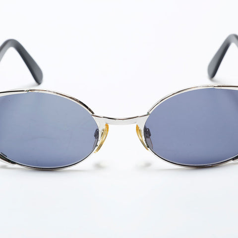 CHANEL Metal frame sunglasses black WS22386