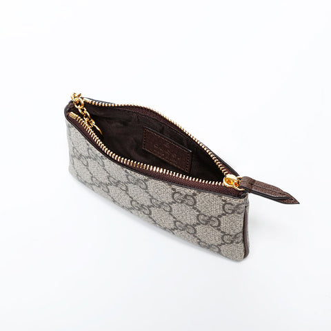GUCCI GG Supreme Key Holder with Key Ring Coin case beige WS22388