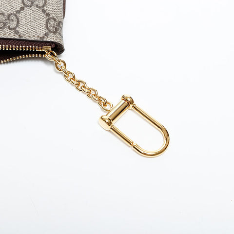 GUCCI GG Supreme Key Holder with Key Ring Coin case beige WS22388