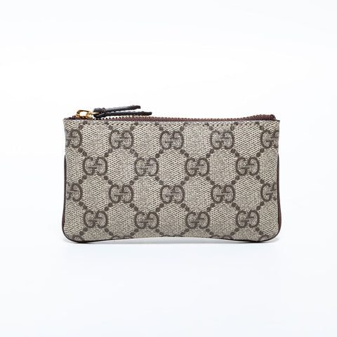 GUCCI GG Supreme Key Holder with Key Ring Coin case beige WS22388