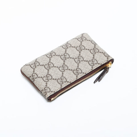 GUCCI GG Supreme Key Holder with Key Ring Coin case beige WS22388