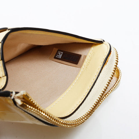 Chloe Fragment Case Coin Case Embossed Coin case yellow WS22389
