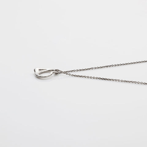 TIFFANY&Co. Open heart 925 Necklace Silver WS22392
