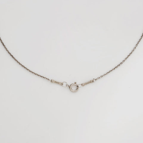 TIFFANY&Co. Open heart 925 Necklace Silver WS22392