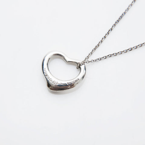 TIFFANY&Co. Open heart 925 Necklace Silver WS22392