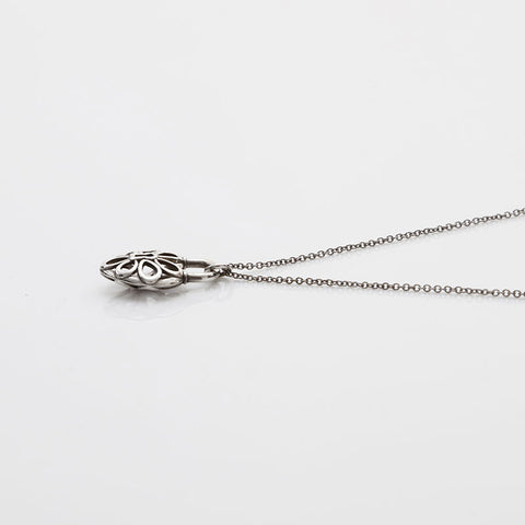 TIFFANY&Co. Filigree Heart 925 Necklace Silver WS22393