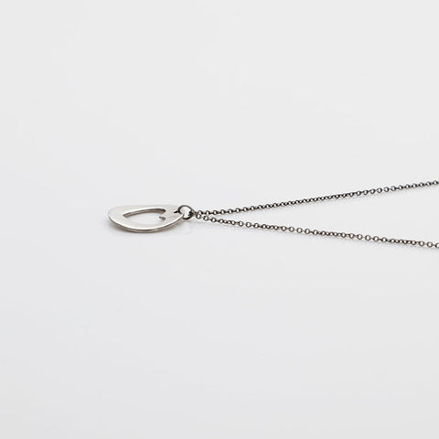 TIFFANY&Co. Stencil Heart 925 Necklace Silver WS22394