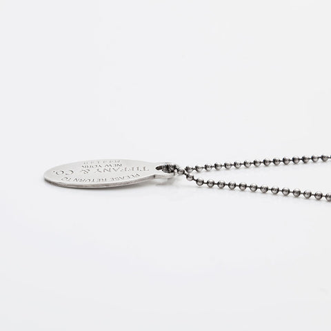 TIFFANY&Co. Return to Oval 925 Ball Chain Necklace Silver WS22395