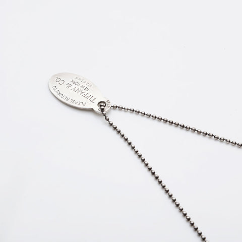 TIFFANY&Co. Return to Oval 925 Ball Chain Necklace Silver WS22395
