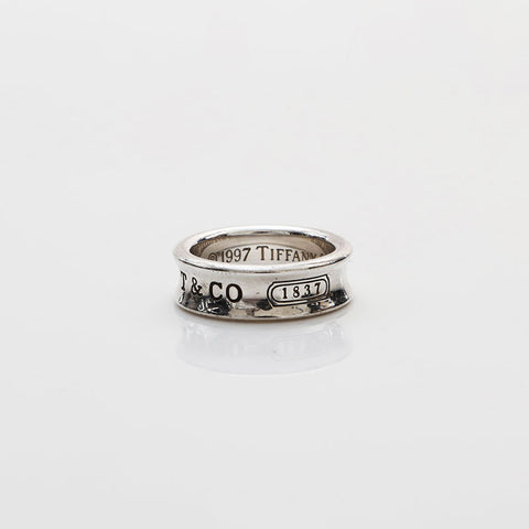 TIFFANY&Co. 925 1837 Narrow Ring No. 13 Ring Silver WS22396