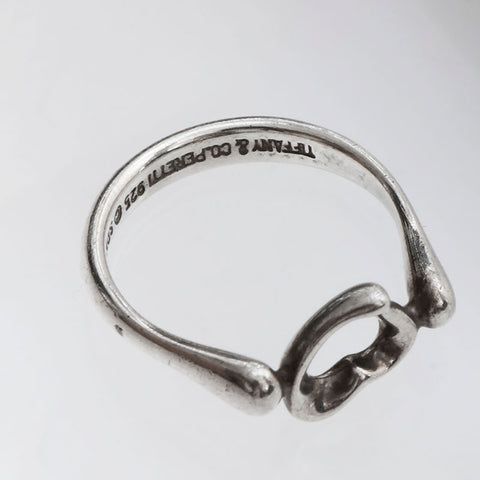 TIFFANY&Co. Open Heart 925 size 12 Ring Silver WS22397