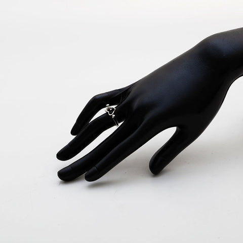 TIFFANY&Co. Open Heart 925 size 12 Ring Silver WS22397