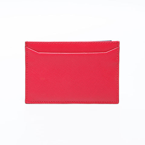 PRADA Safiano leather Card Case pink WS22399