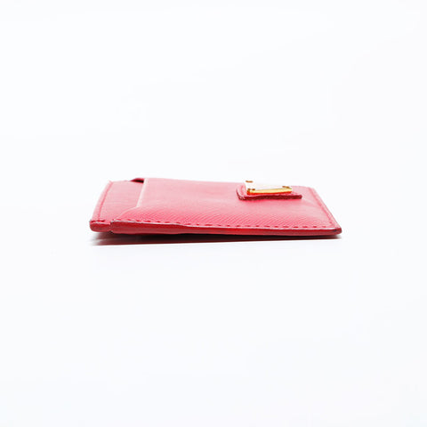 PRADA Safiano leather Card Case pink WS22399