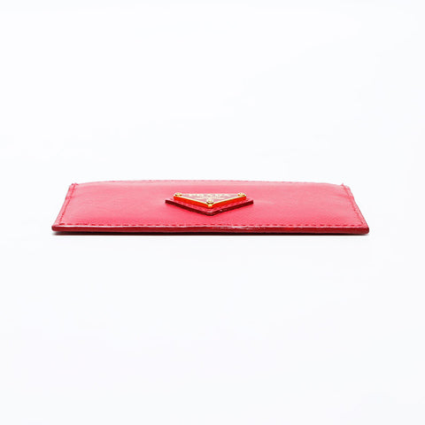 PRADA Safiano leather Card Case pink WS22399