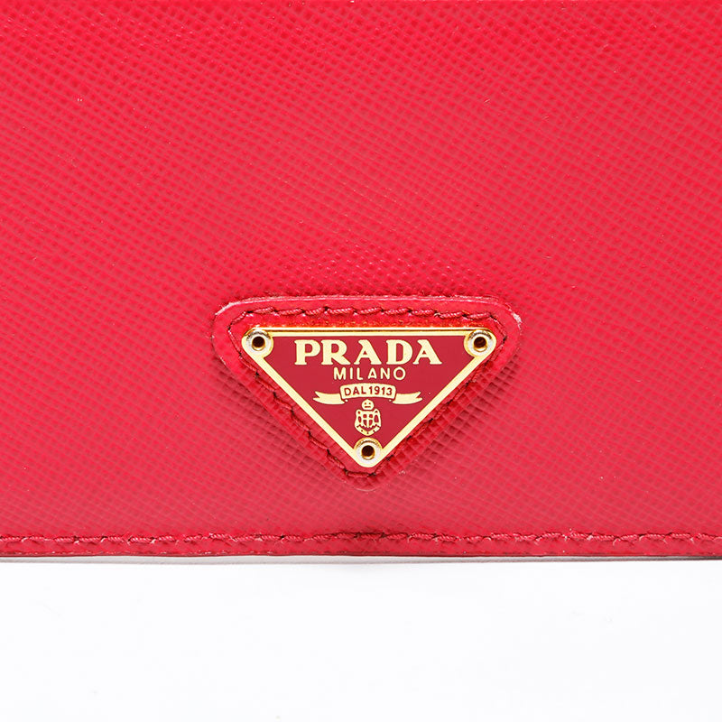 プラダ PRADA サフィアーノレザー カードケース ピンク WS22399 – NUIR