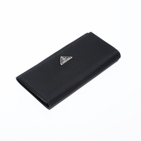 PRADA Nylon triangle logo Purse black WS22400