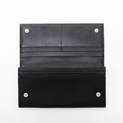 PRADA Nylon triangle logo Purse black WS22400
