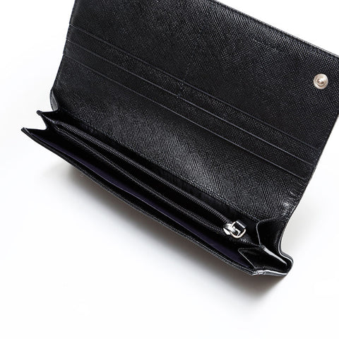 PRADA Nylon triangle logo Purse black WS22400