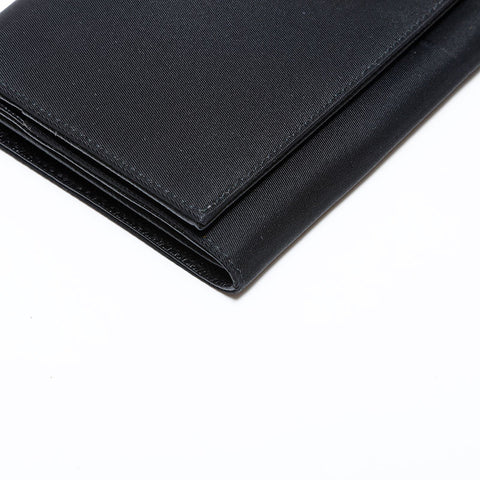 PRADA Nylon triangle logo Purse black WS22400