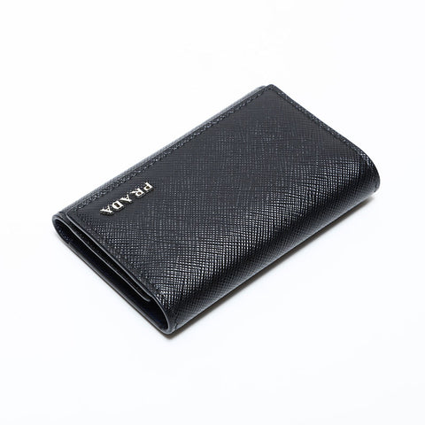 PRADA Safiano leather Key holder black WS22401