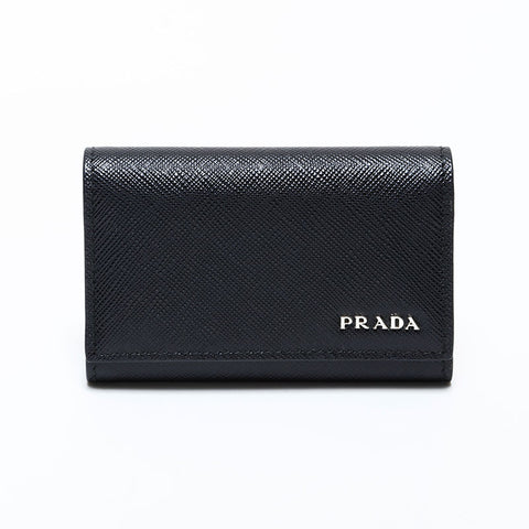 PRADA Safiano leather Key holder black WS22401