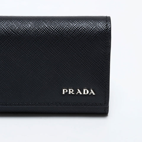 PRADA Safiano leather Key holder black WS22401