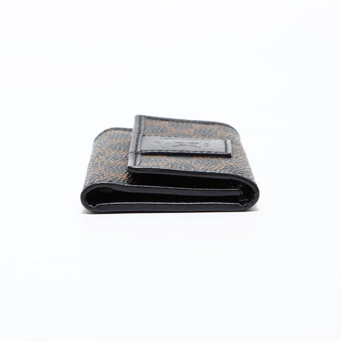 CELINE PVC Triomphe Macadam Key holder black WS22403