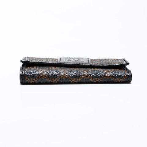 CELINE PVC Triomphe Macadam Key holder black WS22403