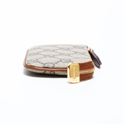 GUCCI GG Supreme with key ring Coin case beige WS22404