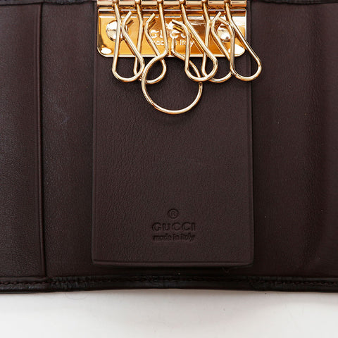 GUCCI GG Shima Leather Key holder Brown WS22405