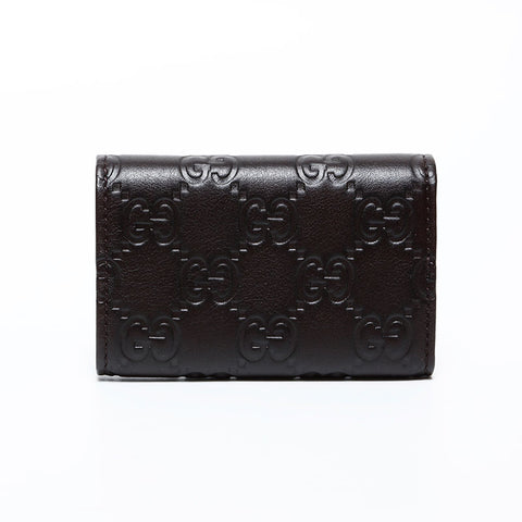 GUCCI GG Shima Leather Key holder Brown WS22405